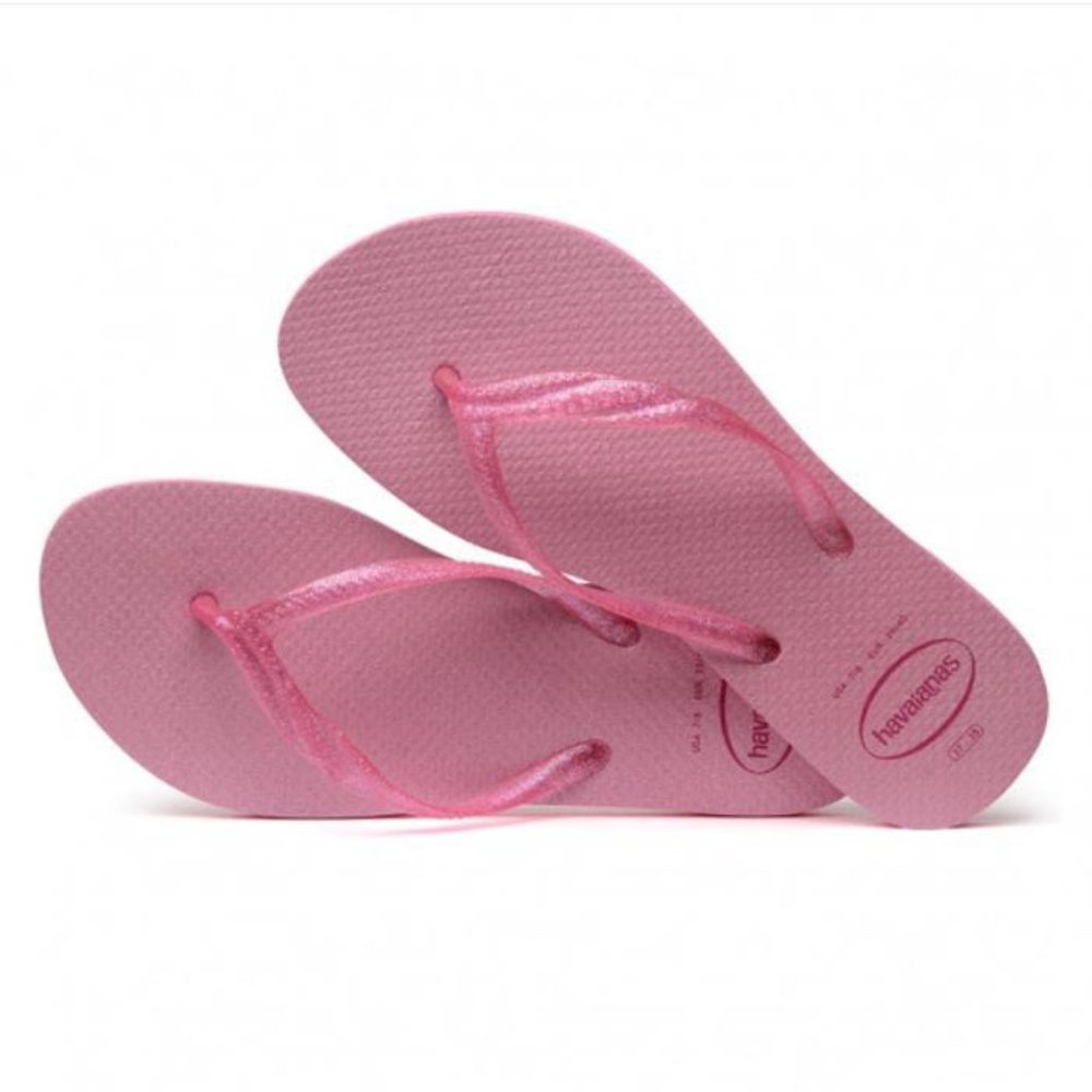 🌻HAVAIANAS | Slim Fantasy Gloss Rose 🩴 - Picture 2 of 8